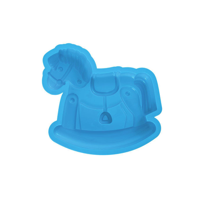 Baby Shower Silicone Cake Mold - Blue Rocking Horse