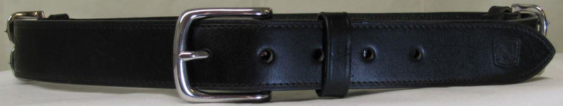 Women's Double Buckle Belt with Stitching detail