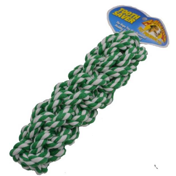 Amazing Pet Products - Tooth Saver - Green Retriever Rope - 7.5"