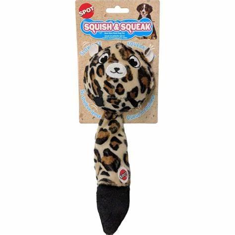 Squish & Squeak - Leopard Plush Toy - 10"