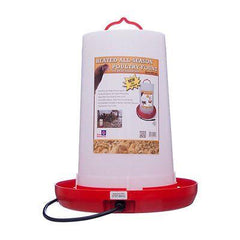 Farm Innovators - Heated All-Season Poultry Fountain - For Year-Round Use - 3 Gallon