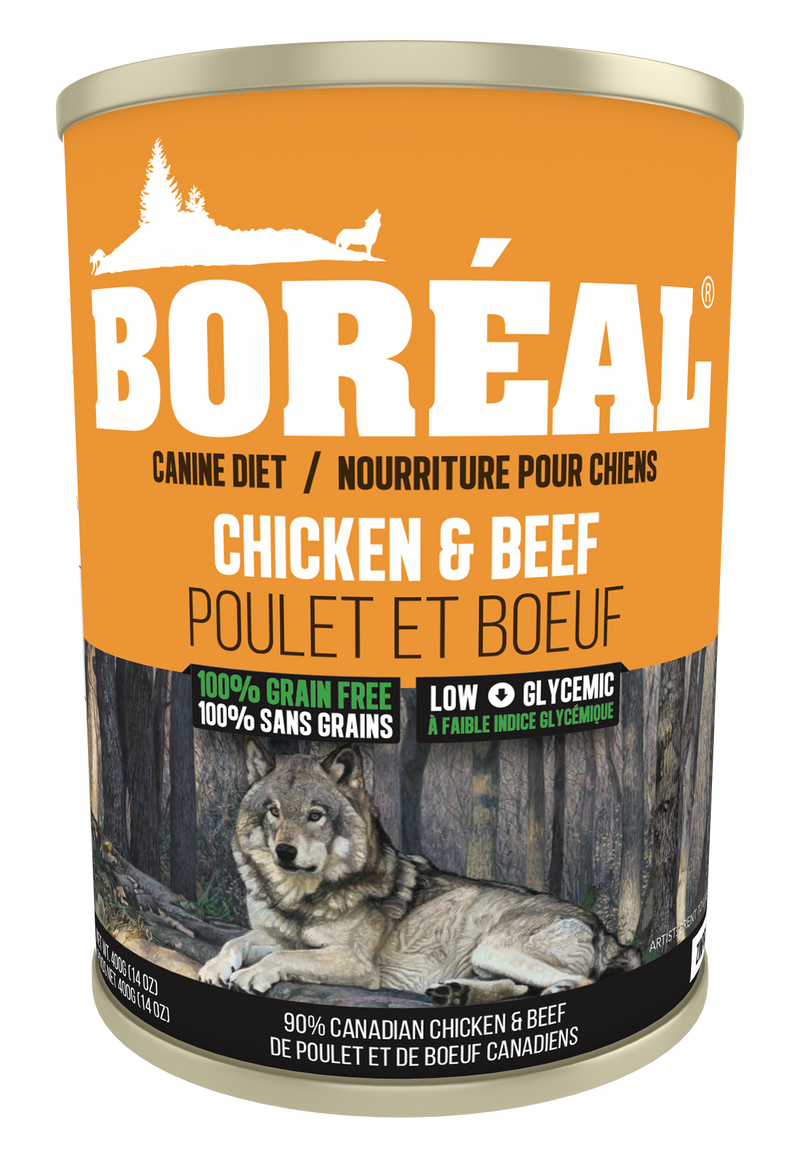 BOREAL DOG FOOD CANS