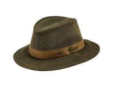 Outback Willis Oilskin Hat with Mesh