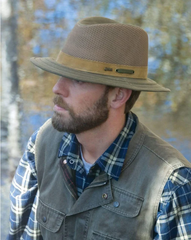 Outback Willis Oilskin Hat with Mesh