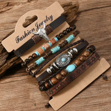 CHESTNUT 6 PEICE BRACELET