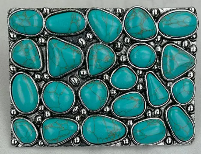 BELT BUCKLE TURQUOISE