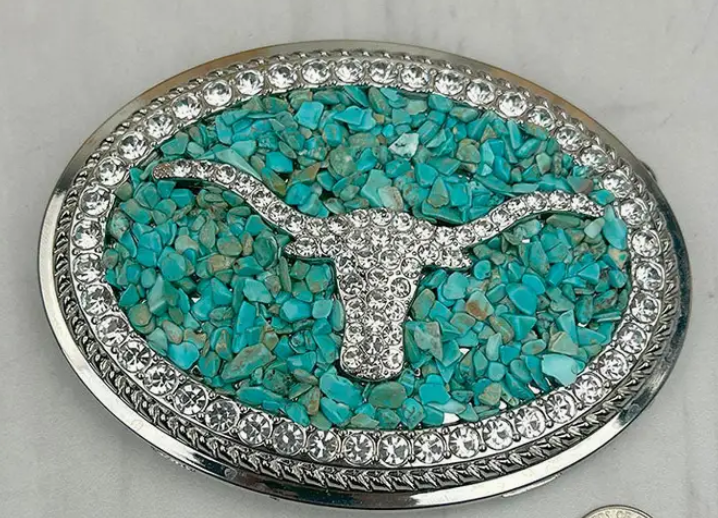 BELT BUCKLE TURQUOISE