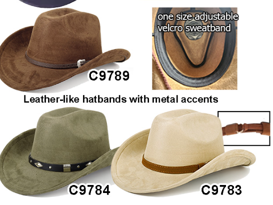 COWB HAT MODESTONE SUEDINE