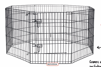 BUD-Z EXERCISE PEN WITH DOOR