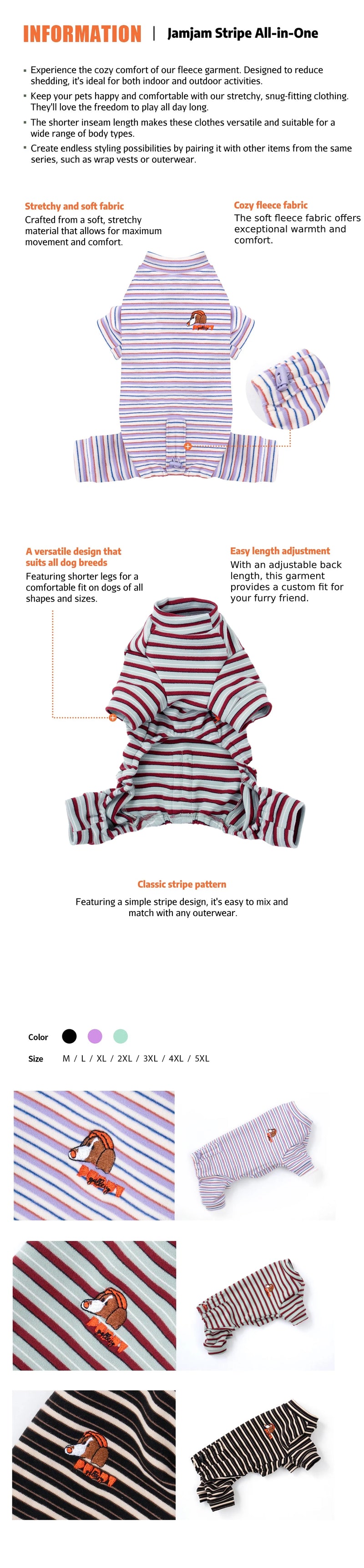 JAMJAM STRIPE JUMPSUIT