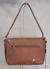 Montana West Concho Collection Crossbody Bag - Brown