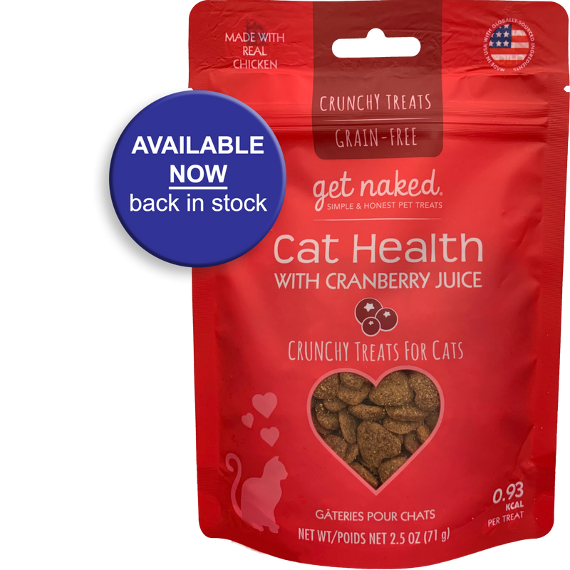 Get Naked - Cat Health With Cranberry Juice - Crunchy Treats for Cats