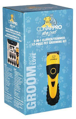 Conairpro - Dog & Cat 2-in-1 Clipper/Trimmer 17 Piece Pet Grooming Kit