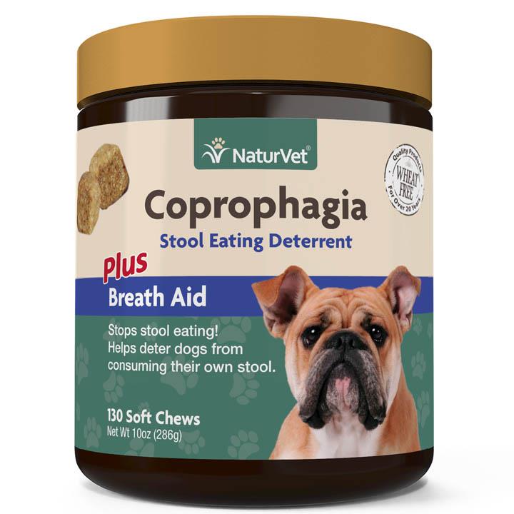 NaturVet - Coprophagia - Stool Eating Deterrent - Plus Breath Aid