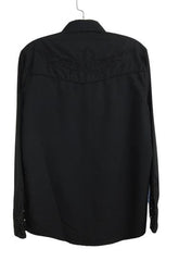 Rangers Long Sleeve Embroidered Western Shirt - Black/Black