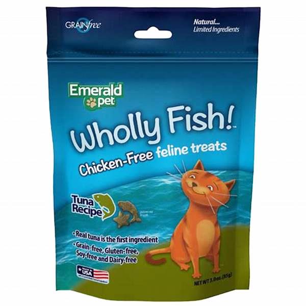 Emerald Pet - Wholly Fish! Chicken-Free Cat Treats - 3oz