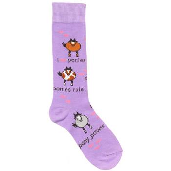 Ovation Riding Socks - Pony Power! - Girl's Socks - Child 7-9 - Lavender
