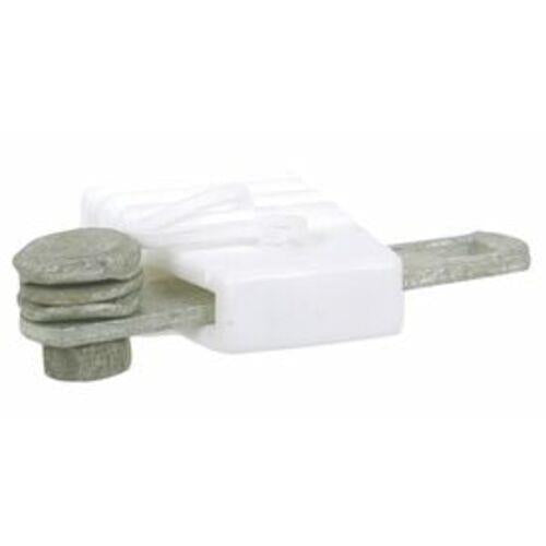 Single Gate Anchor For Permanent Fences - White