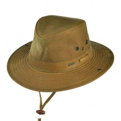 Outback River Guide Oilskin Cowboy Hat - Field Tan