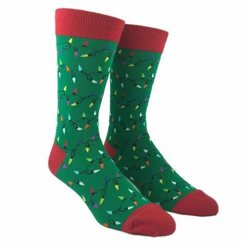 Sock Smith - Christmas Lights Green - Ladies Socks