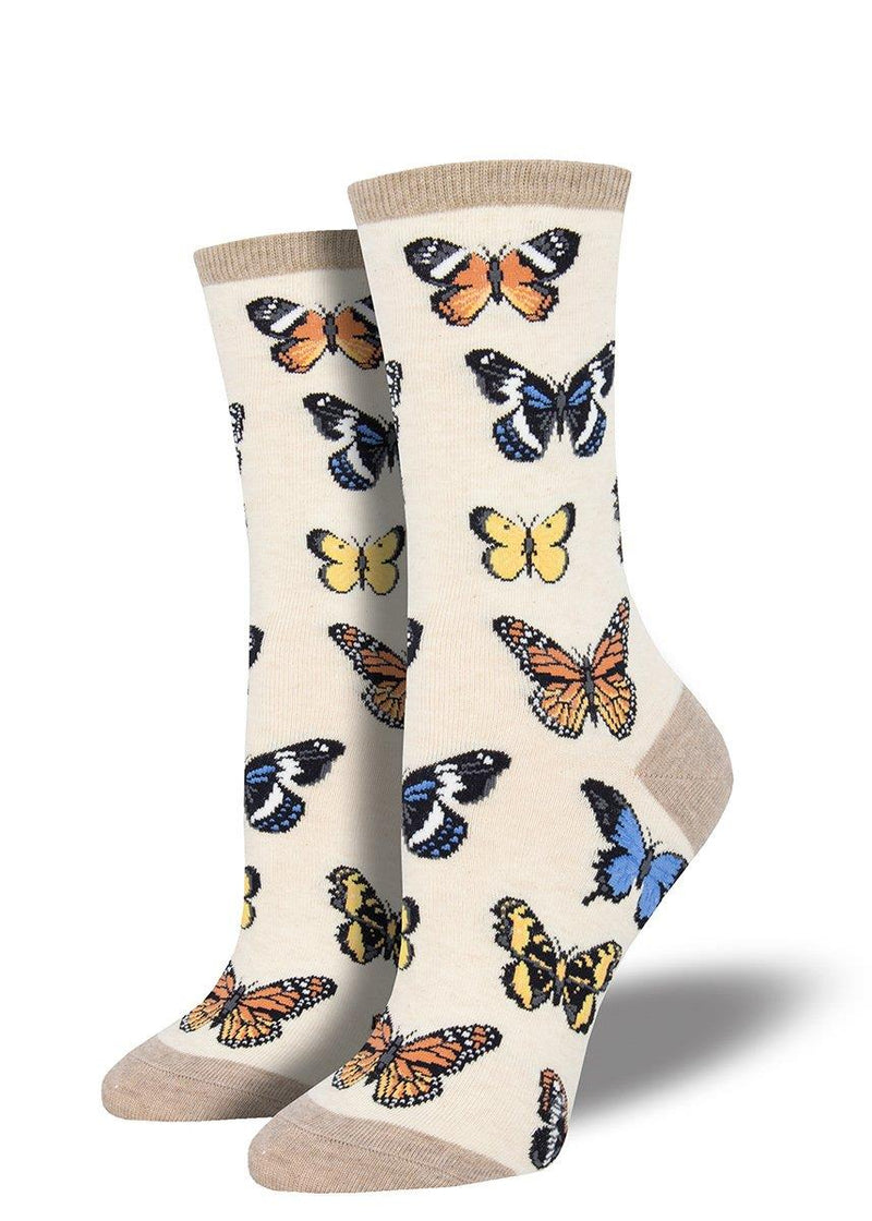 Sock Smith - Majestic Butterflies - Women's Shoe Size 5-10.5