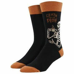 Sock Smith - Death Before Decaf - Men's Socks - Shoe Size 7-12.5