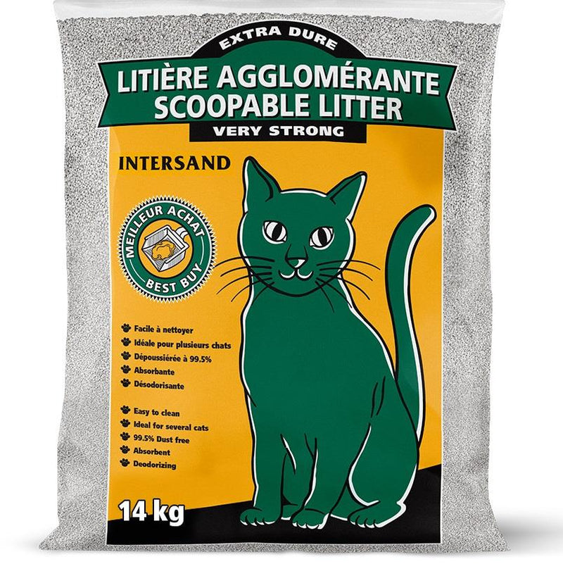 Intersand - Economic Scoopable Litter - Green Cat