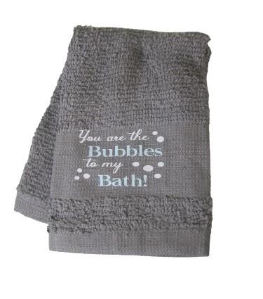 You Are The Bubbles To My Bath - Wash Cloths - Set of 2