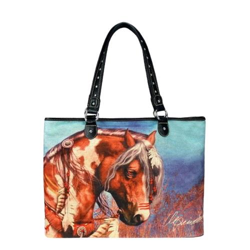 Horse Art Canvas Tote Bag-laurie Prindle Collection