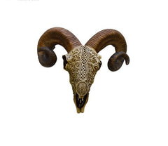 Carved Ram Skull