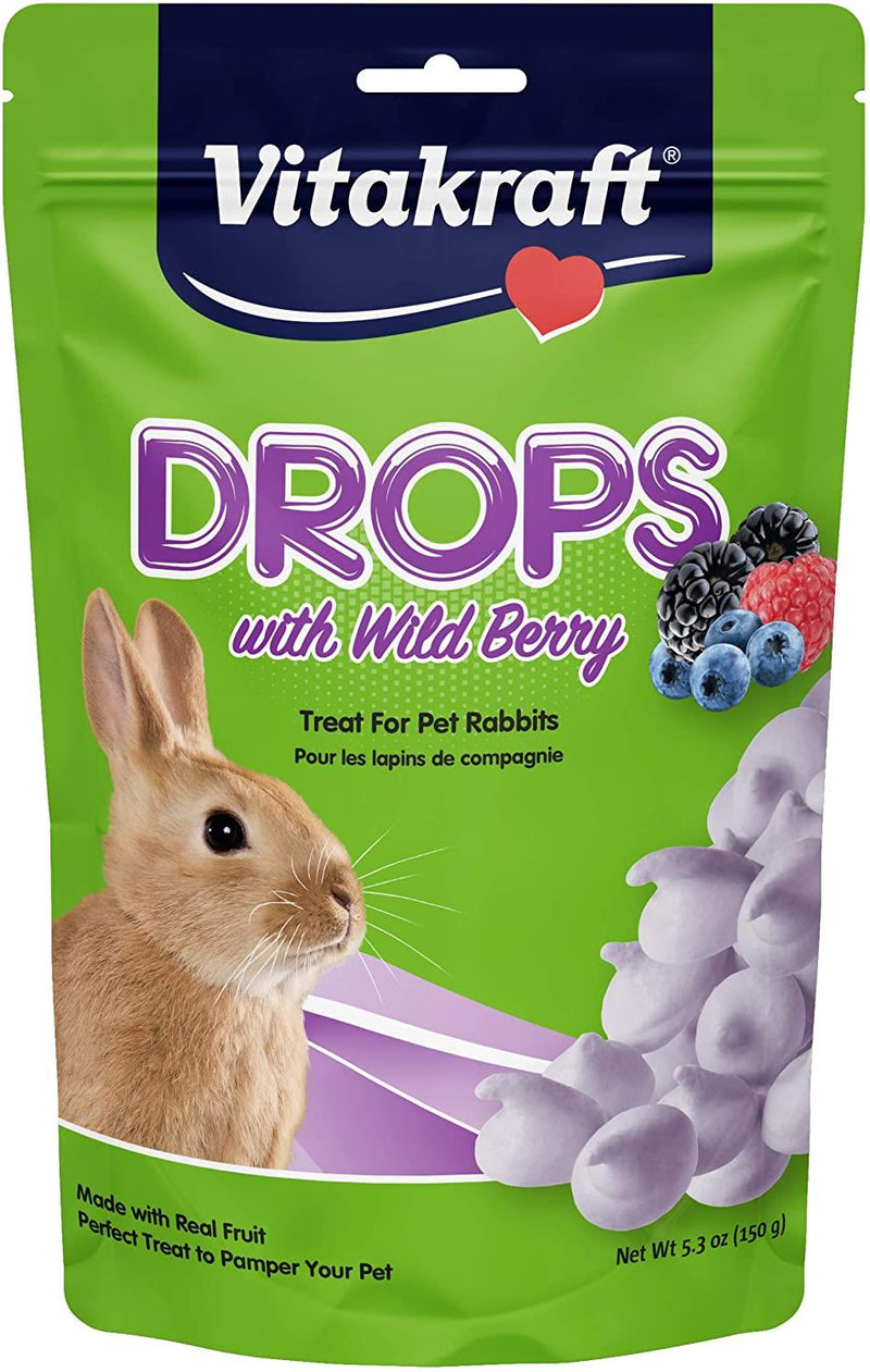 Vitakraft - Rabbit Drops with Wild Berries Treat - 5.3-Ounce