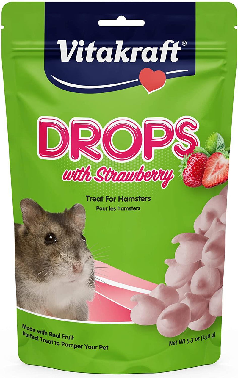 Vitakraft - Drops with Strawberry Hamster Treats - 5.3 oz