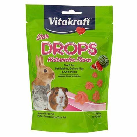 Vitakraft - Star Drops - Watermelon Flavour - 4.4oz