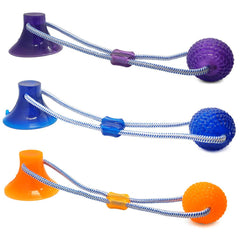 Spot - Press & Pull - 2-In-1 Ball & Rope Interactive Dog Toy - As Seen on TV
