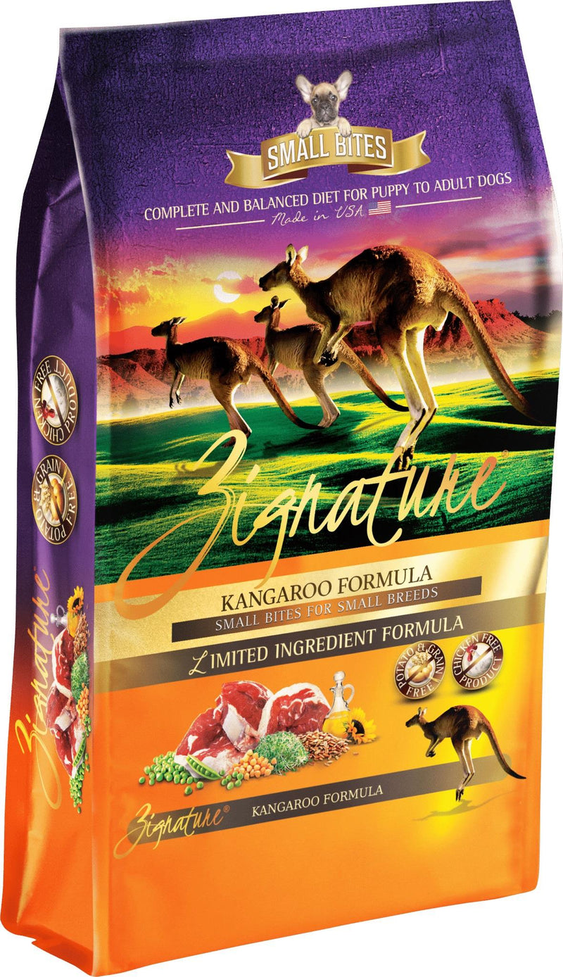Zignature Kangaroo Formula - Small Bites - Grain Free - Limited Ingredient Diet