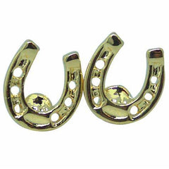 Exselle Equestrian Jewelry - Horseshoe Earrings - Gold or Platinum Plated