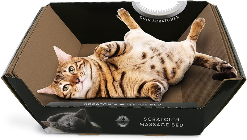 Omega Paw - Scratch'N Massage Bed - Treated With Catnip Oil - Scratching Toy