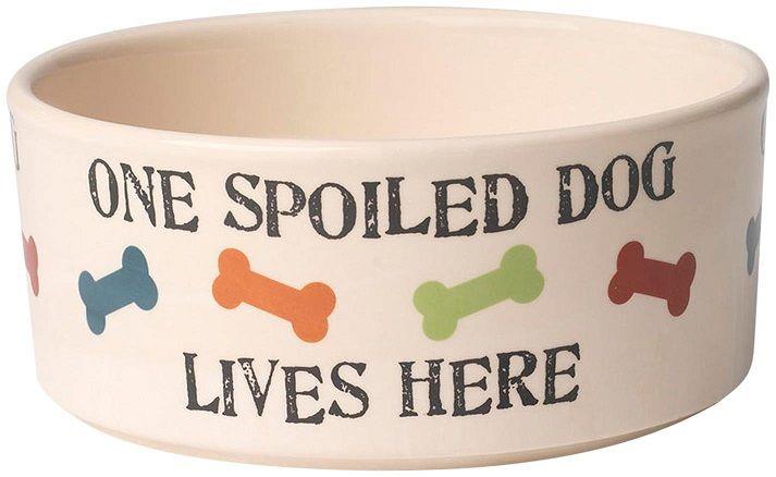 Petrageous - One Spoiled Dog - Dog Food Bowl -  7" Bowl