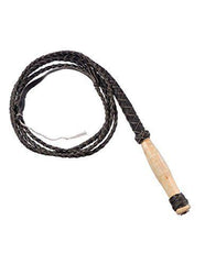 Bull Whip - Wooden Handle - Genuine Leather
