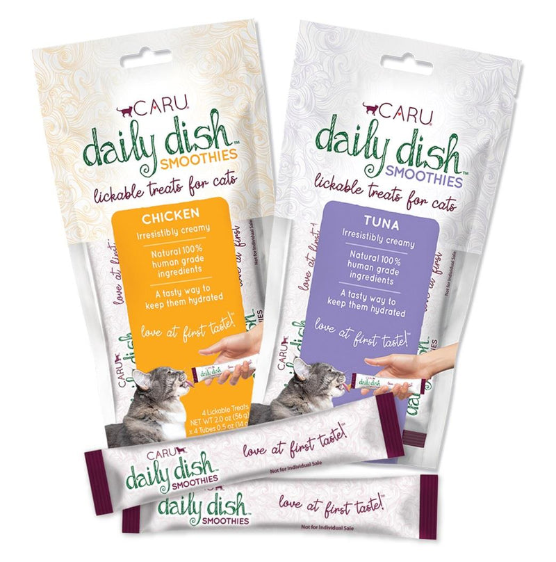 Caru - Daily Dish Smoothies - Tuna or Chicken - 4 Pack