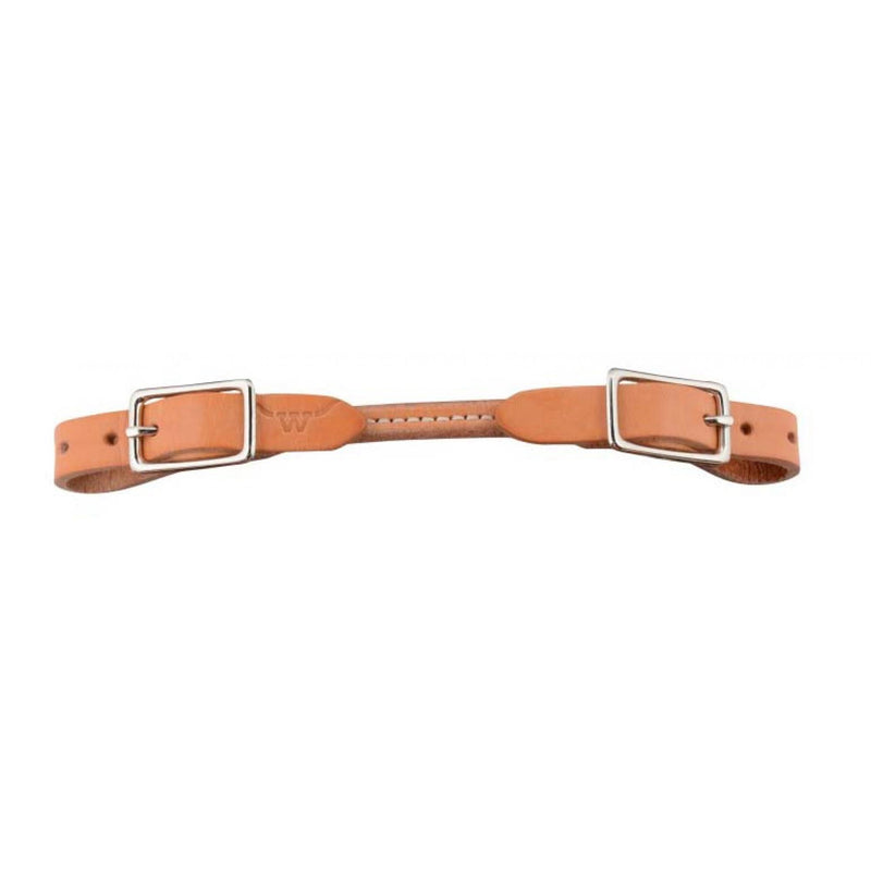 Rounded Leather Curb Strap