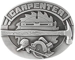 Carpenter Belt Buckle - Pewter