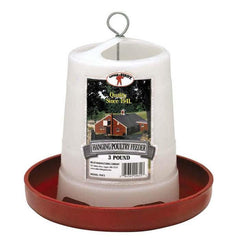 Little Giant Hanging Plastic Poultry Feeder - 3lbs