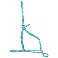 Knotted Poly Rope Cob Halter - Assorted Colours