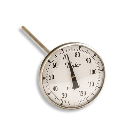 Superior Grade 1 3/4" Dial Bi-Therm Incubator Thermometer