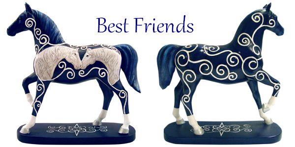 The Trail Of Painted Ponies - Best Friends - Enesco - Painted Collectable Figurine - 2010