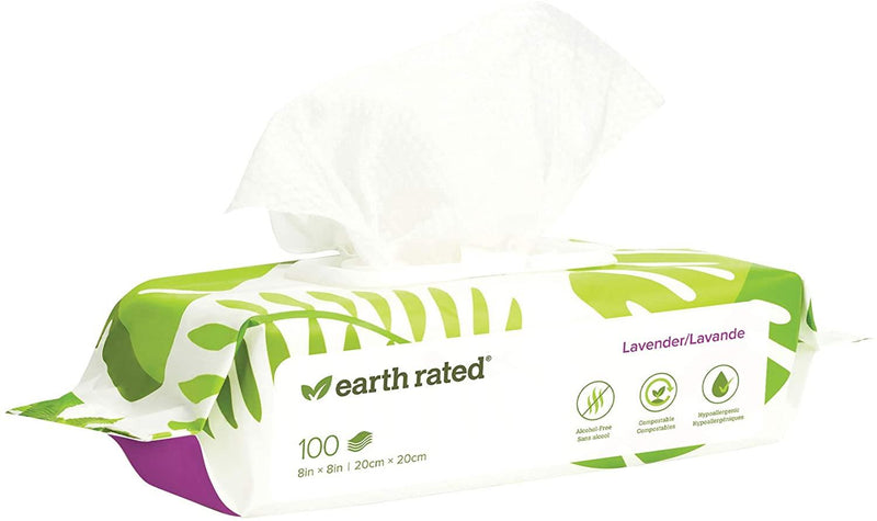 Earth Rated Lavender Scented Pet Wipes