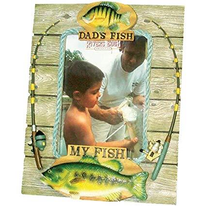 River's Edge Products My Fish, My Dads Fish Picture Frame