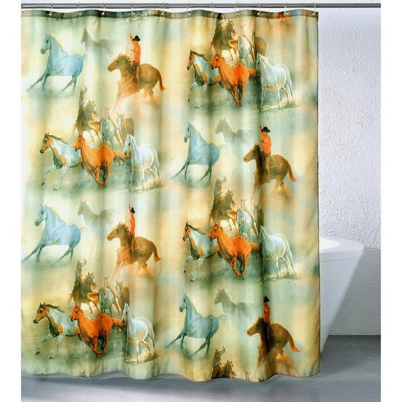 Horses Round Up Shower Curtain