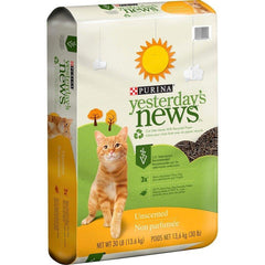 Yesterday's News Unscented Paper Cat Litter - 30LBs
